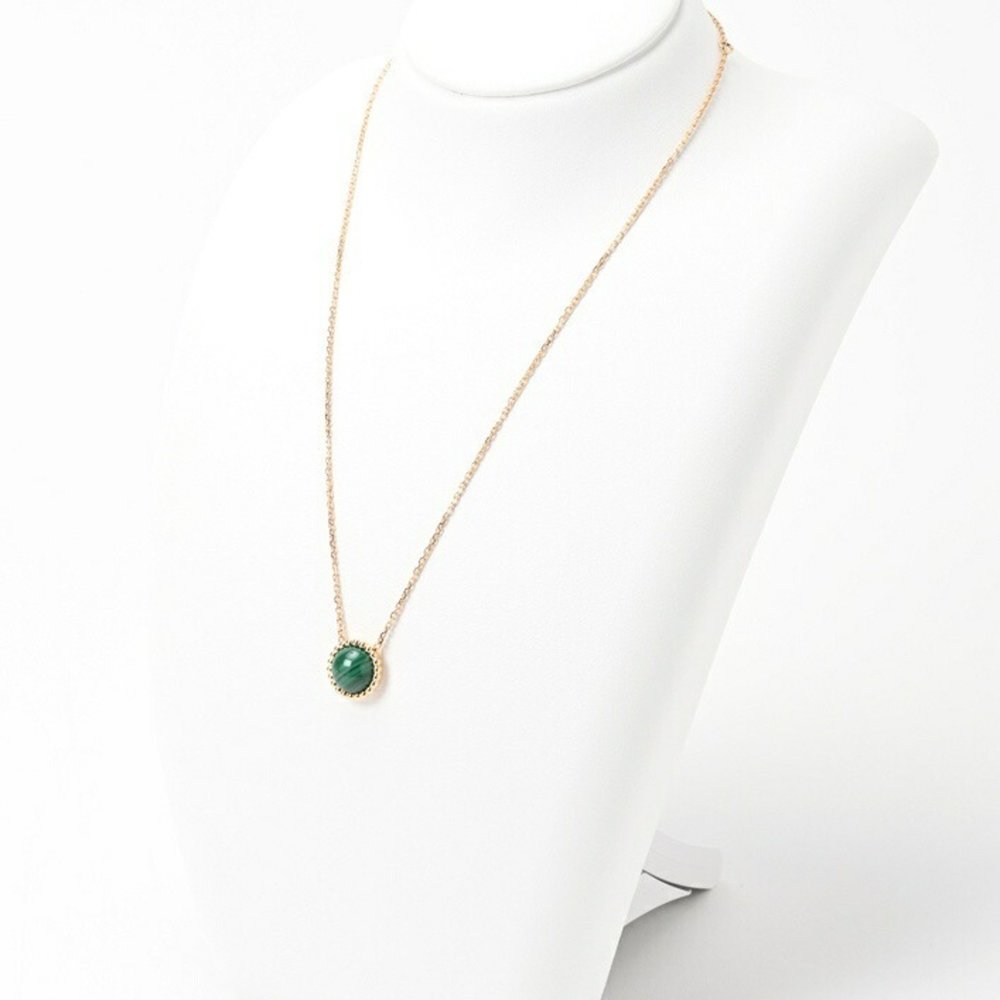 VAN CLEEF & ARPELS Perlée Couleurs Pendant Necklace Malachite Au750 K18YG - Picture 3 of 10